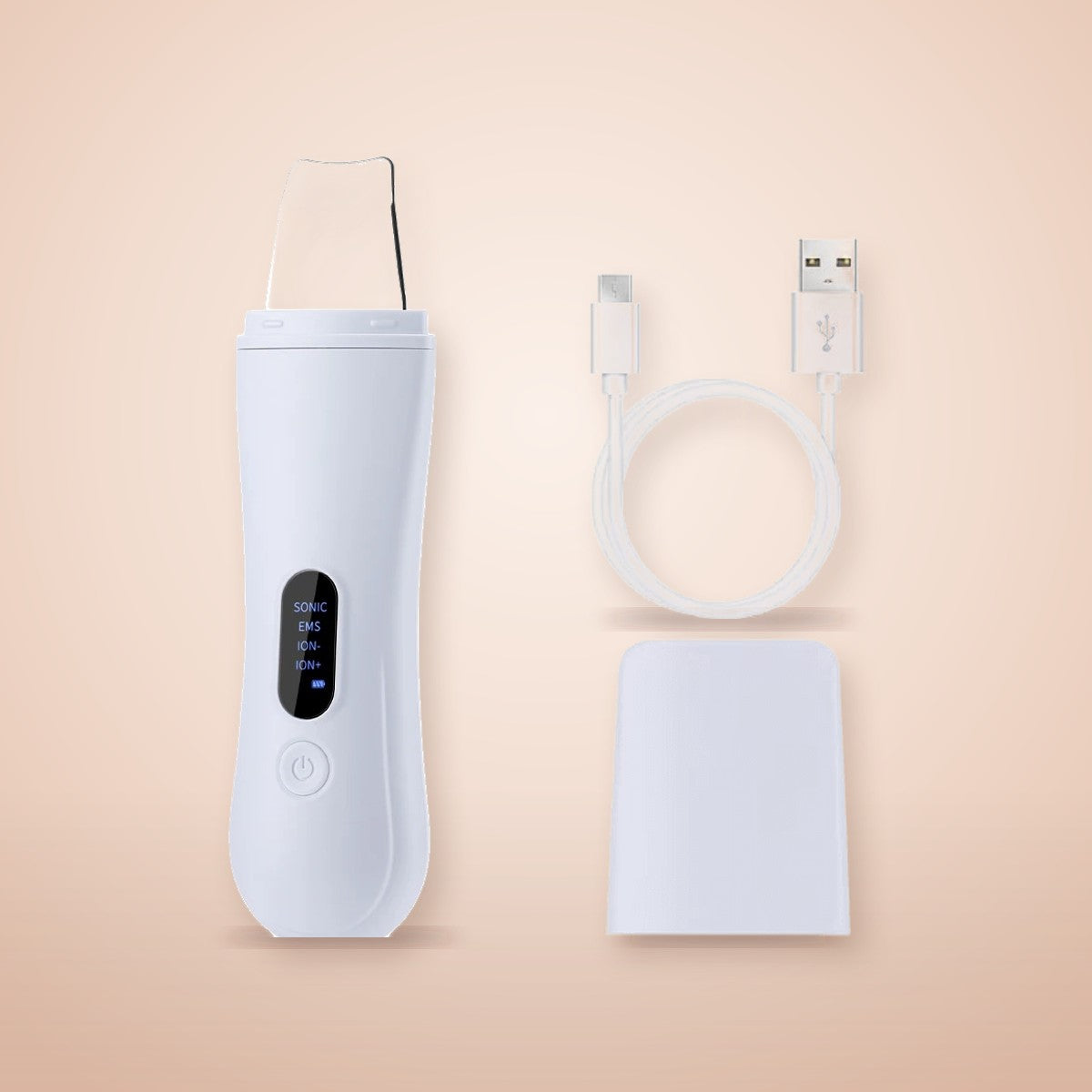 What is in the box: Sonave scrubber, USB-C charging cable and dust cover